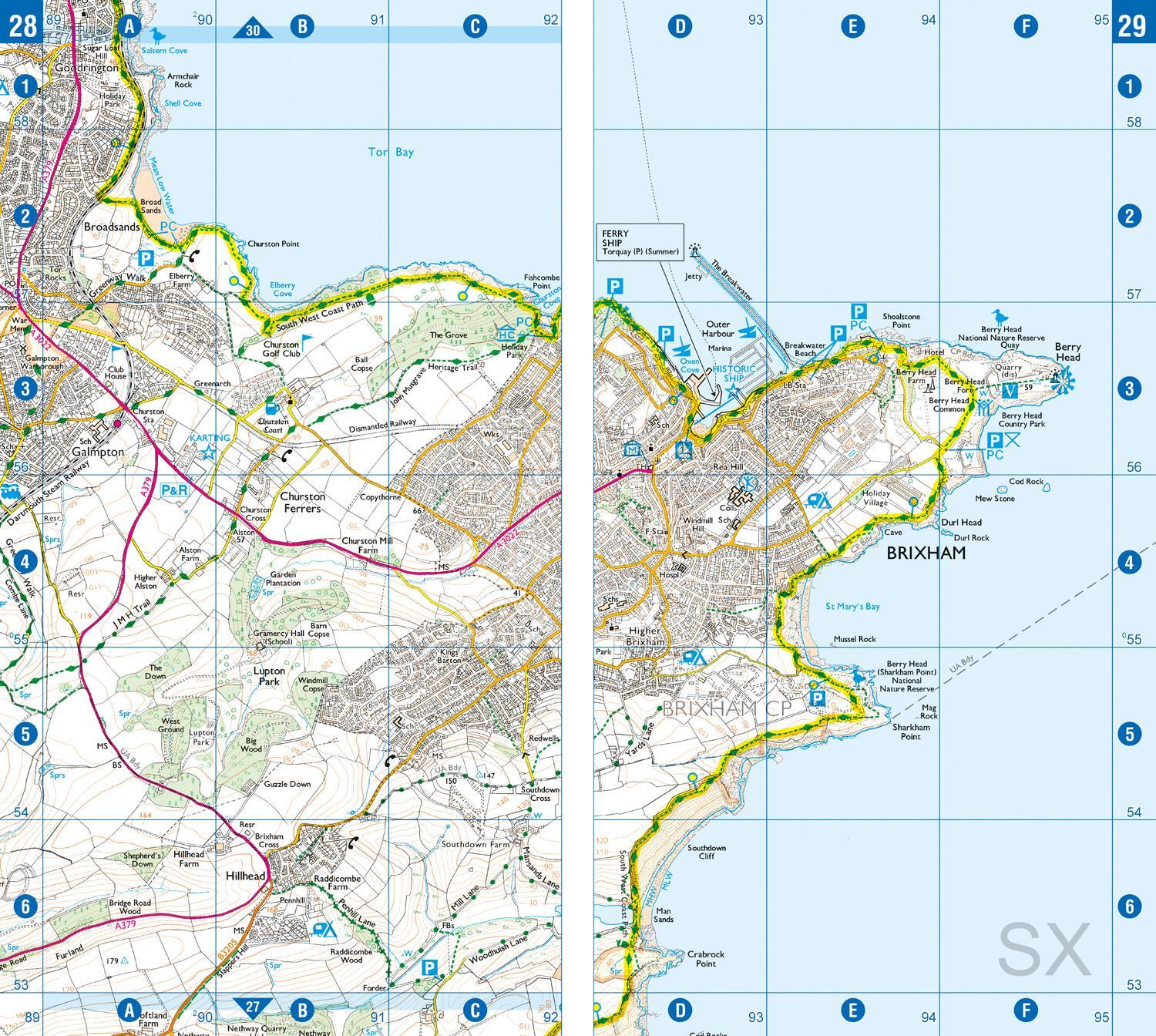 Bild: 9781782571551 | SW Coast Path South Devon Adventure Atlas | Taschenbuch | Englisch