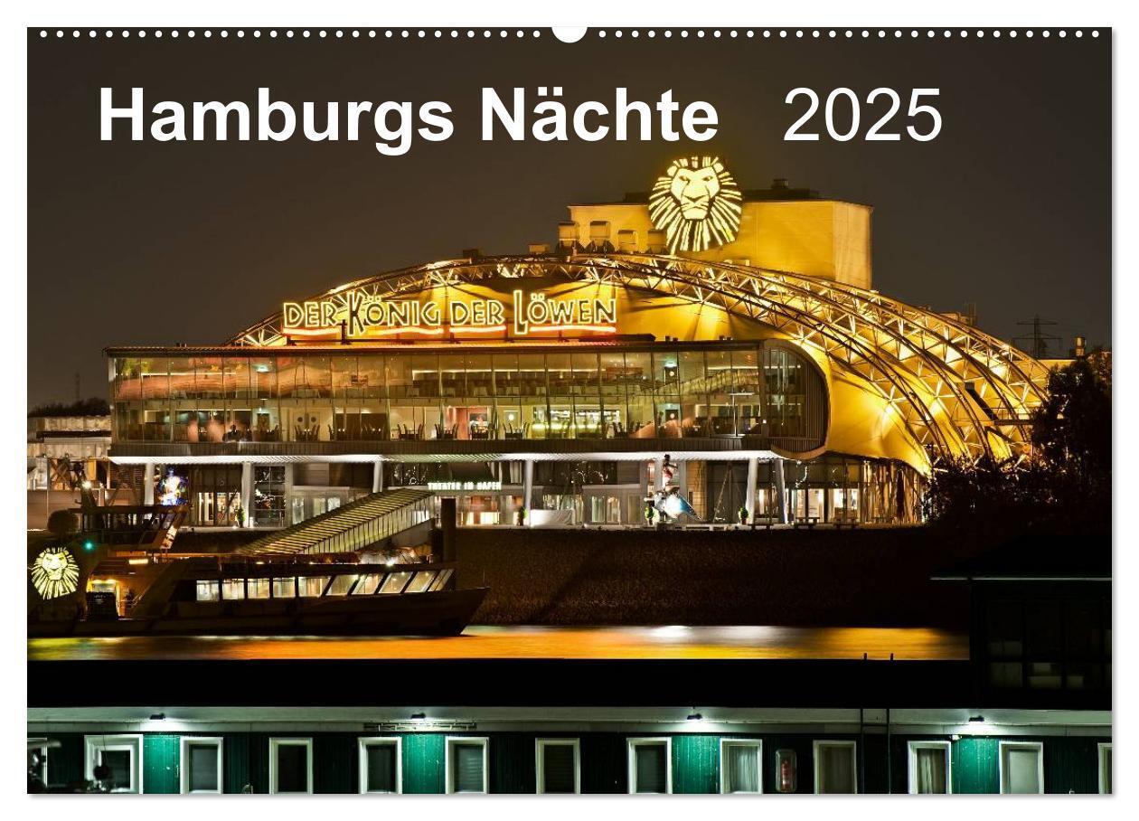 Cover: 9783435552702 | Hamburgs Nächte (Wandkalender 2025 DIN A2 quer), CALVENDO...