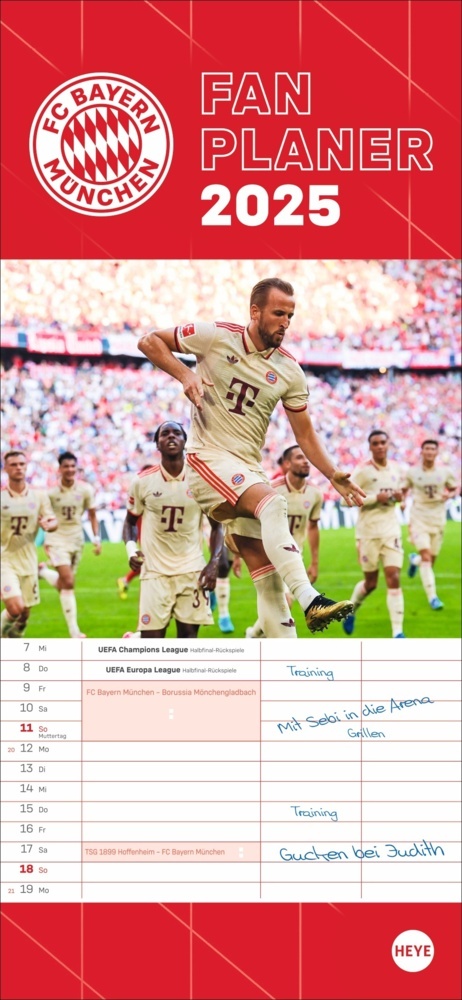 Cover: 9783756406166 | FC Bayern München Fanplaner 2025 | Kalender | Spiralbindung | 14 S.