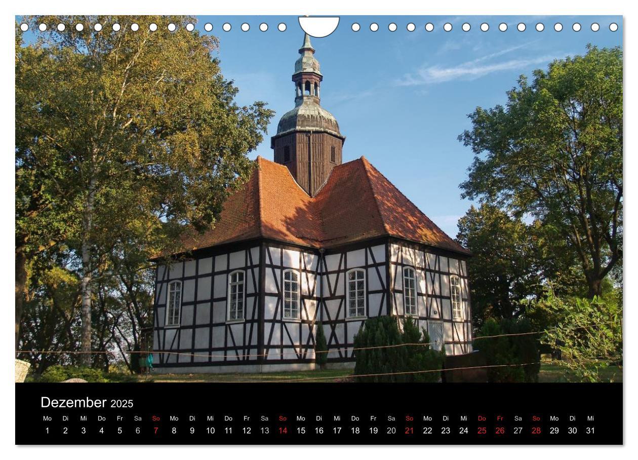 Bild: 9783435763238 | Dorfkirchen in Brandenburg (Wandkalender 2025 DIN A4 quer),...