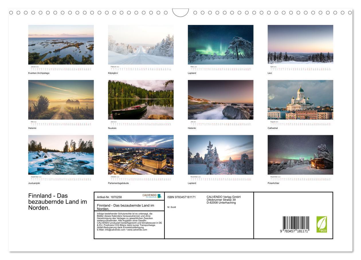 Bild: 9783457181171 | Finnland - Das bezaubernde Land im Norden. (Wandkalender 2025 DIN...