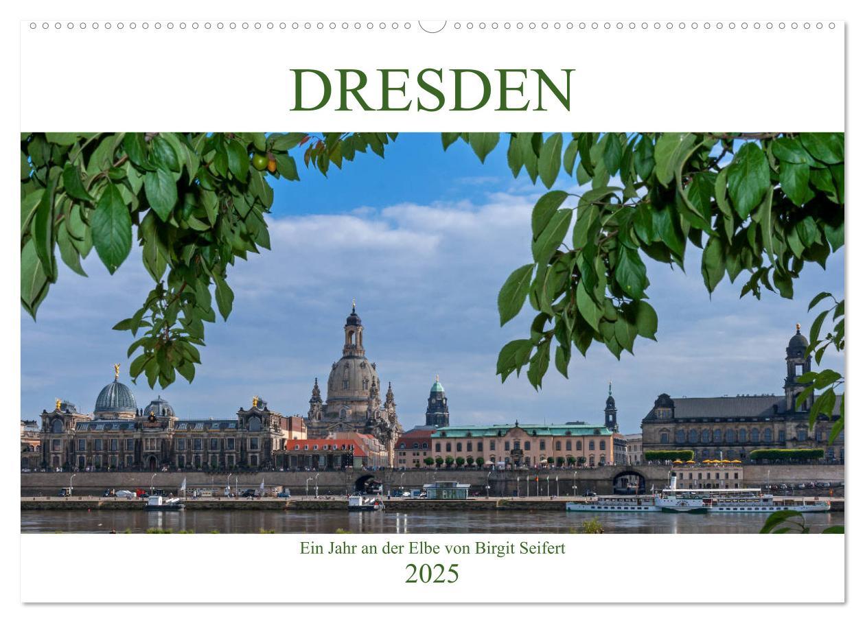 Cover: 9783435712434 | Dresden, ein Jahr an der Elbe (Wandkalender 2025 DIN A2 quer),...