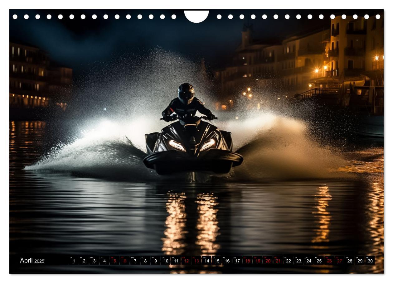 Bild: 9783383869860 | Jetski Power (Wandkalender 2025 DIN A4 quer), CALVENDO Monatskalender