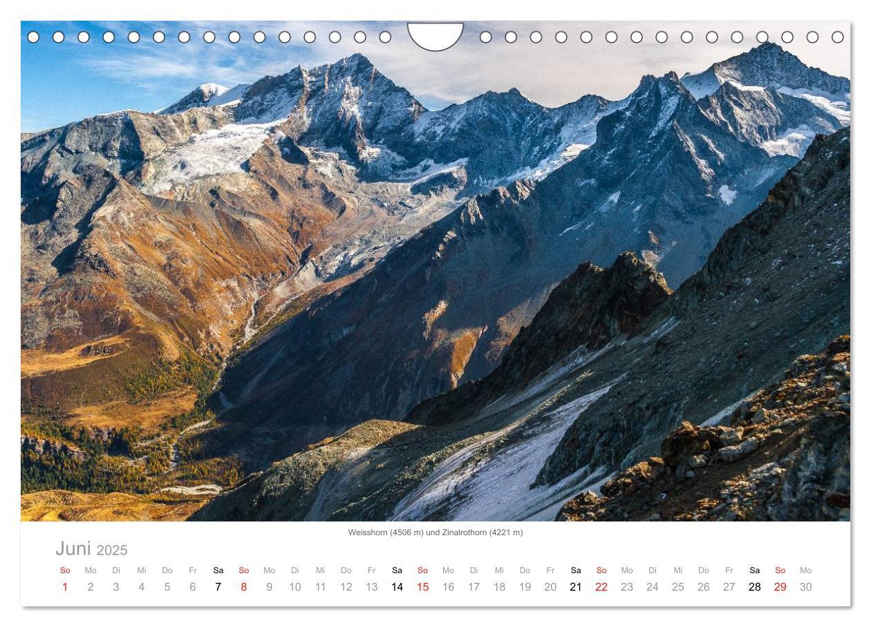 Bild: 9783435498574 | Walliser Alpen ¿ Europas »kleiner« Himalaya (Wandkalender 2025 DIN...