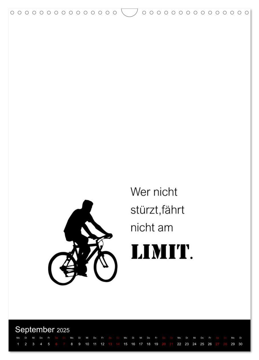 Bild: 9783435916498 | Markante, freche Sprüche rund ums Radfahren (Wandkalender 2025 DIN...