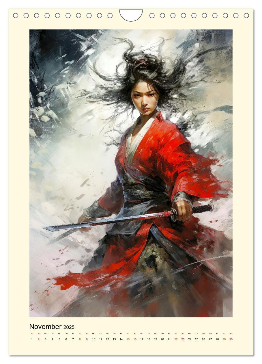 Bild: 9783435844371 | Samurai Amazonen (Wandkalender 2025 DIN A4 hoch), CALVENDO...