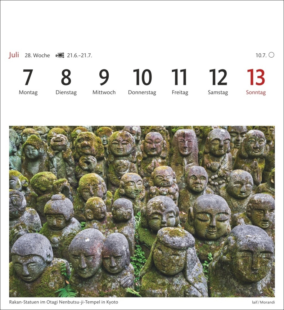 Bild: 9783840034534 | Japan Sehnsuchtskalender 2025 - Wochenkalender mit 53 Postkarten