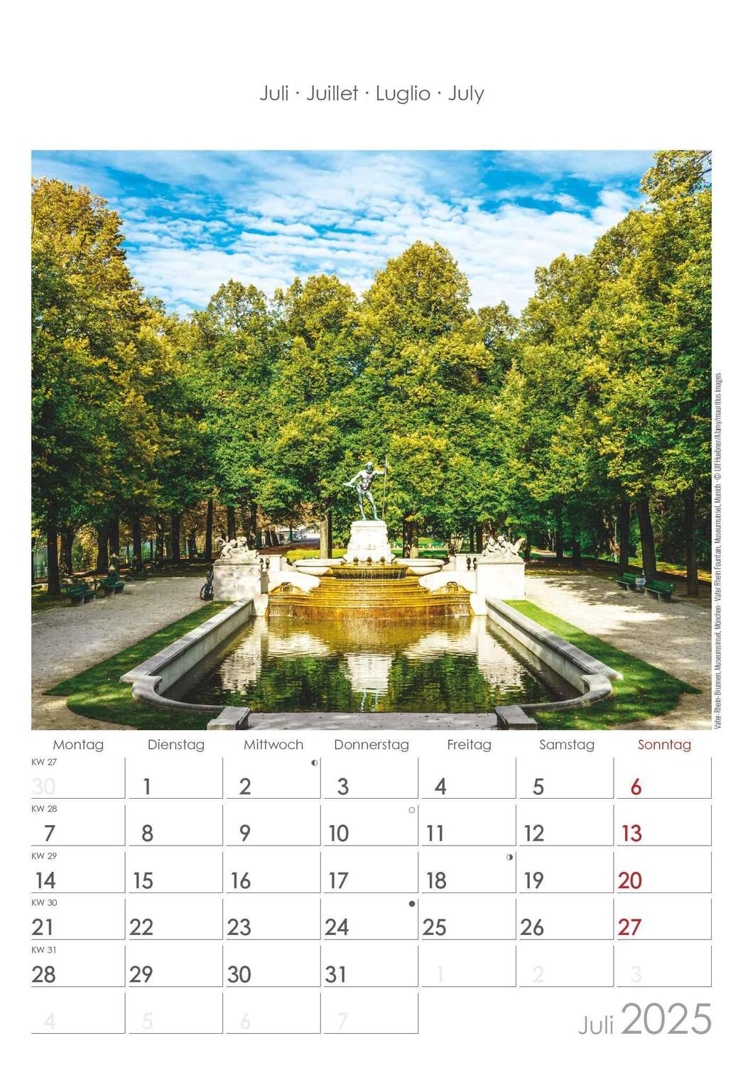 Bild: 4251732341190 | Bayern 2025 - Bild-Kalender 23,7x34 cm - Regional-Kalender -...