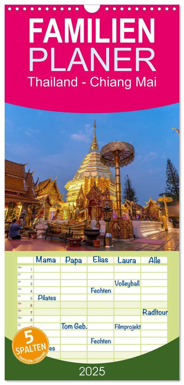 Cover: 9783457094600 | Familienplaner 2025 - Thailand - Chiang Mai mit 5 Spalten...