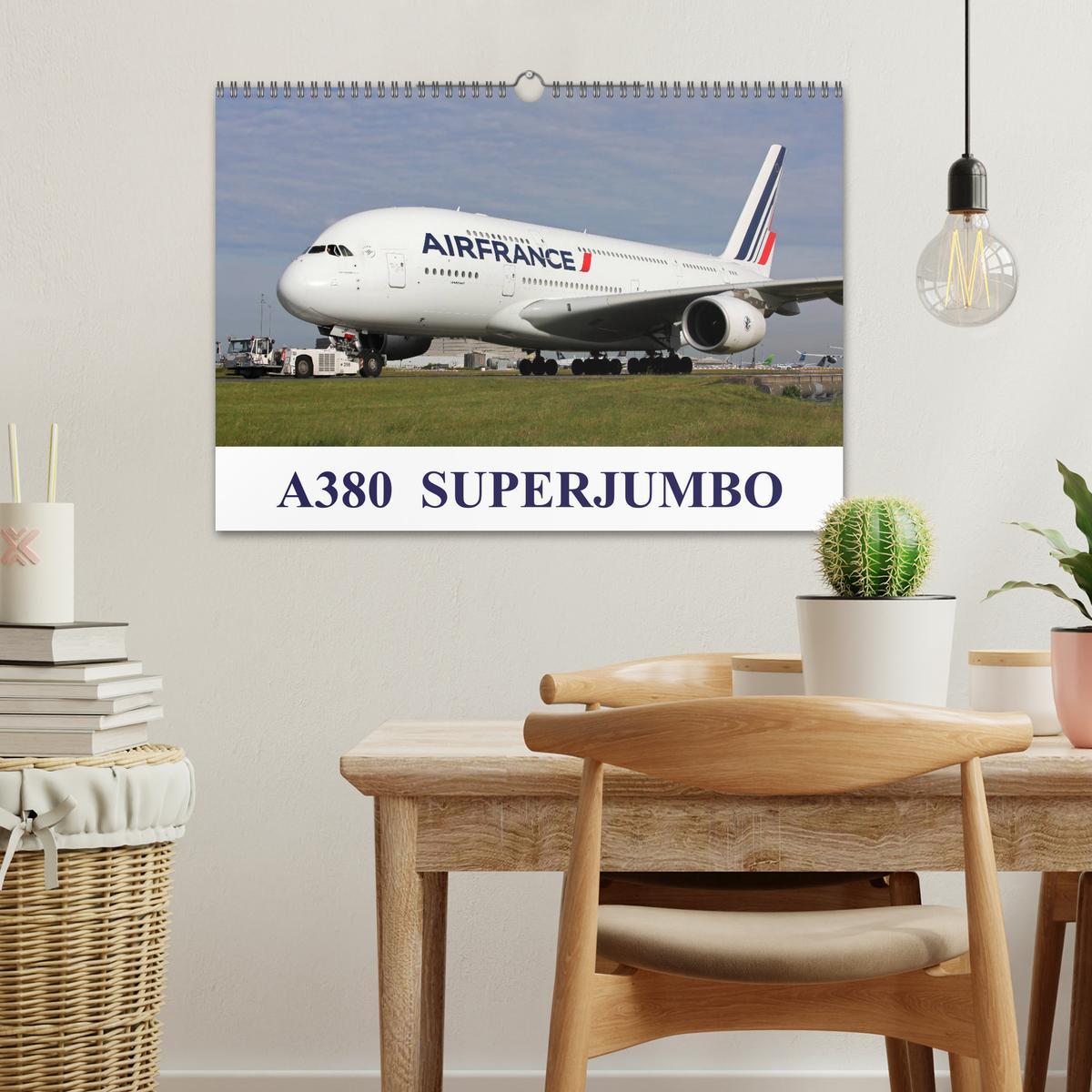 Bild: 9781325946358 | A380 SuperJumbo (Wall Calendar 2025 DIN A3 landscape), CALVENDO 12...