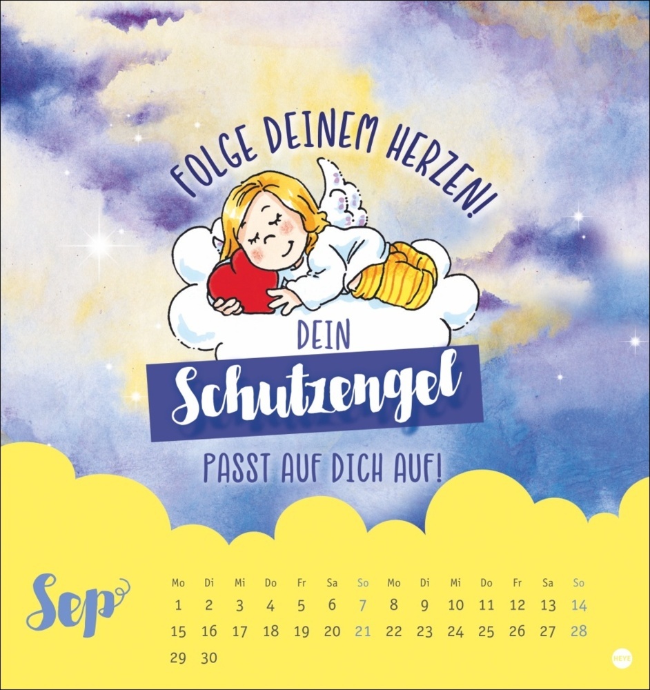 Bild: 9783756408009 | Schutzengel Postkartenkalender 2025 | Kalender | Spiralbindung | 13 S.