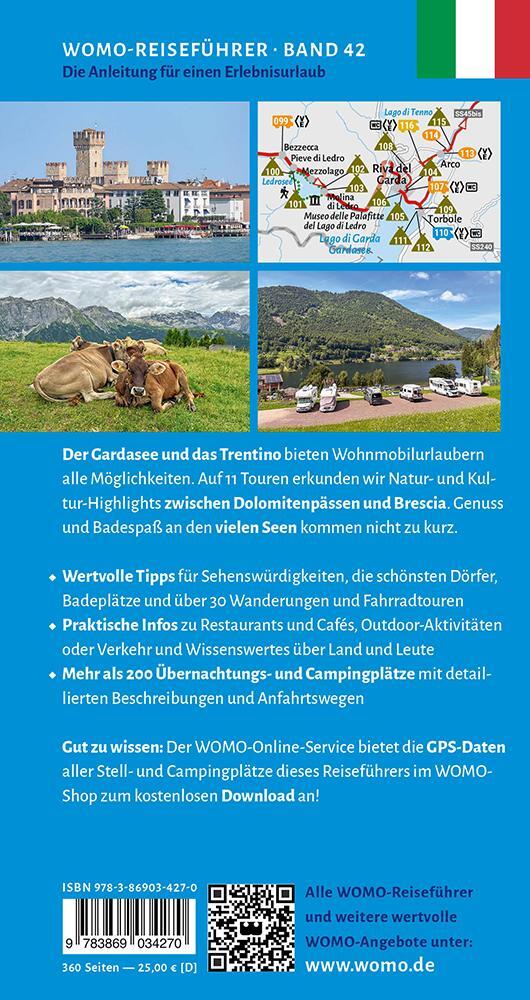 Rückseite: 9783869034270 | Entdeckertouren mit dem Wohnmobil Trentino | und Gardasee | Misslbeck