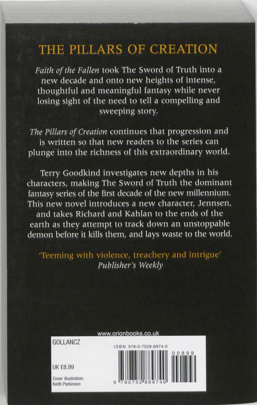 Rückseite: 9780752889740 | The Pillars of Creation | Terry Goodkind | Taschenbuch | Englisch