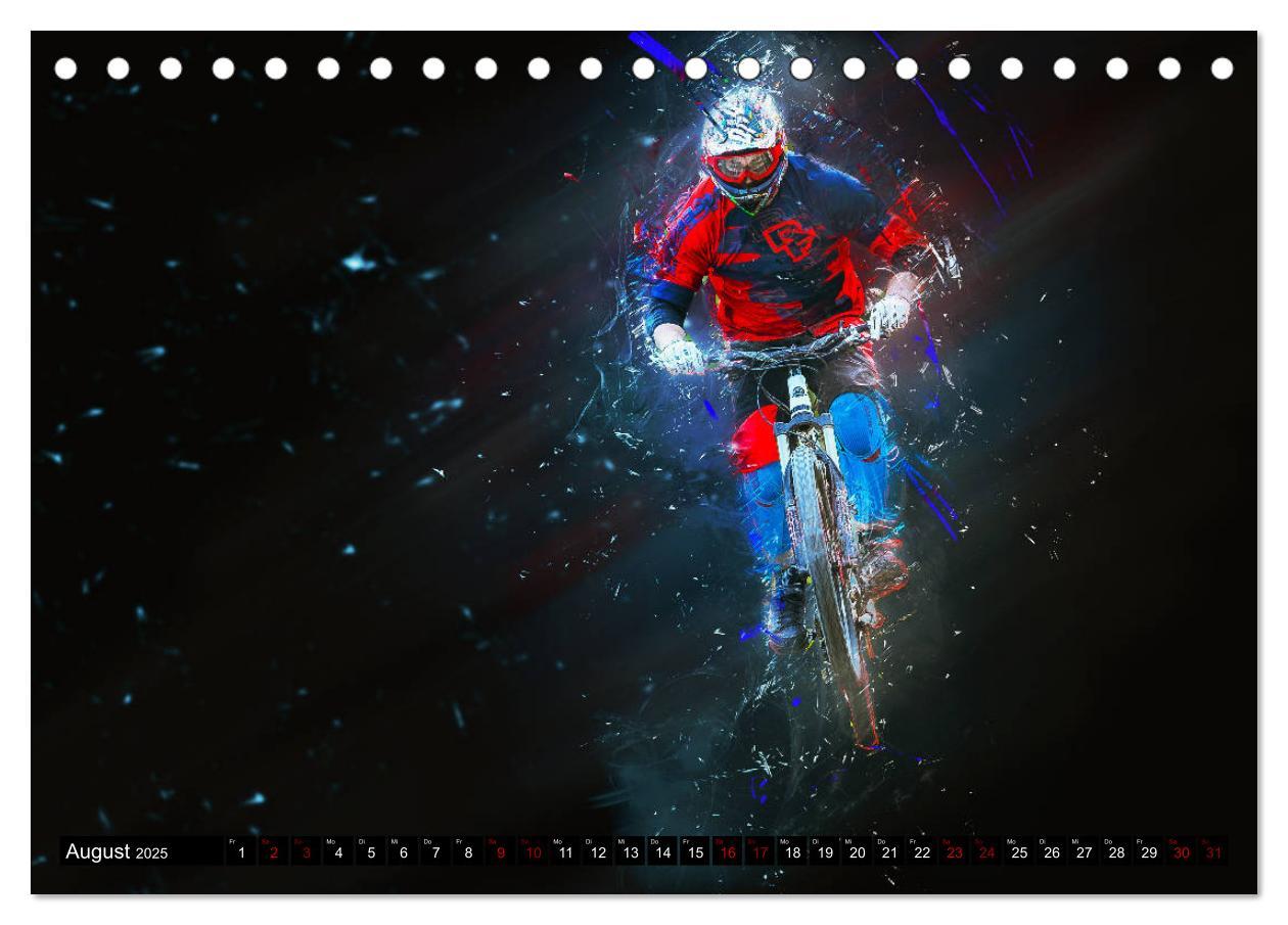 Bild: 9783435431885 | Downhill Explosion (Tischkalender 2025 DIN A5 quer), CALVENDO...