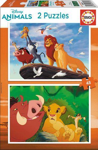 Cover: 8412668186293 | Educa - Disney - Der König der Löwen - Puzzle 2x48 Teile | Disney