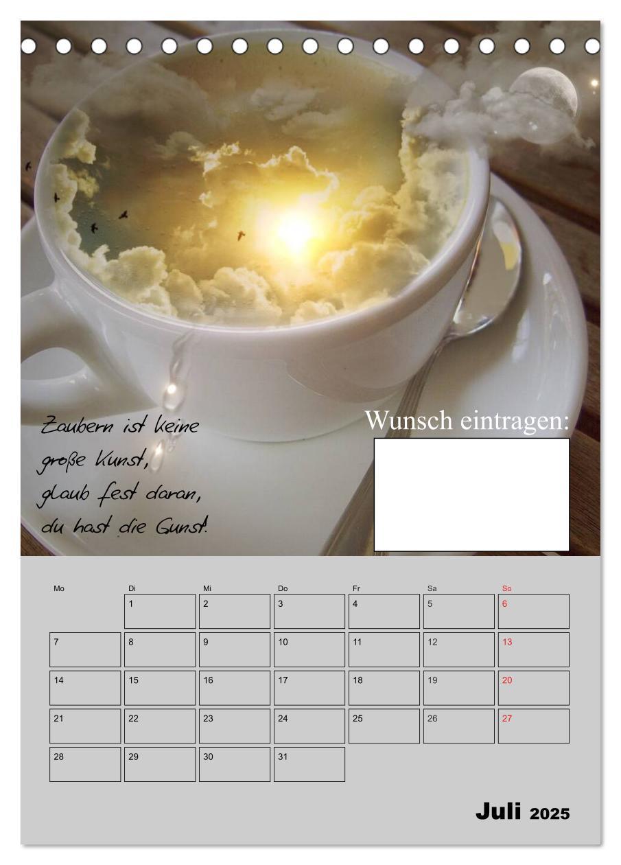 Bild: 9783457017487 | Wunsch- und Zauberkalender (Tischkalender 2025 DIN A5 hoch),...