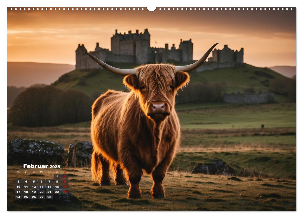 Bild: 9783383840784 | Highland Kühe (Wandkalender 2025 DIN A2 quer), CALVENDO Monatskalender