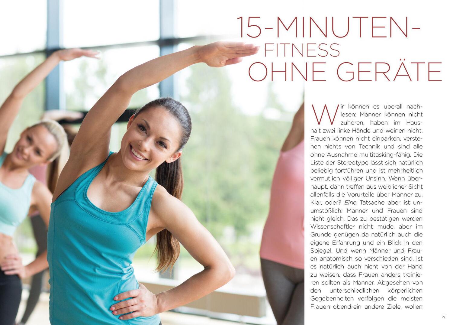 Bild: 9783809436386 | 15-Minuten-Fitness ohne Geräte + DVD | Personal Training | Fühler