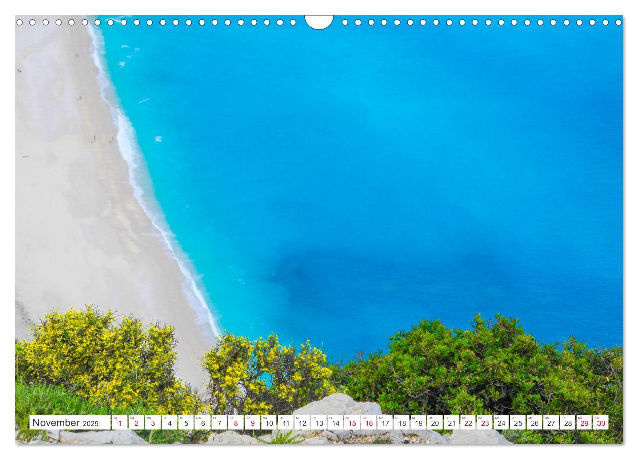 Bild: 9783383979408 | Kefalonia, Inseltraum in Blau (Wandkalender 2025 DIN A3 quer),...