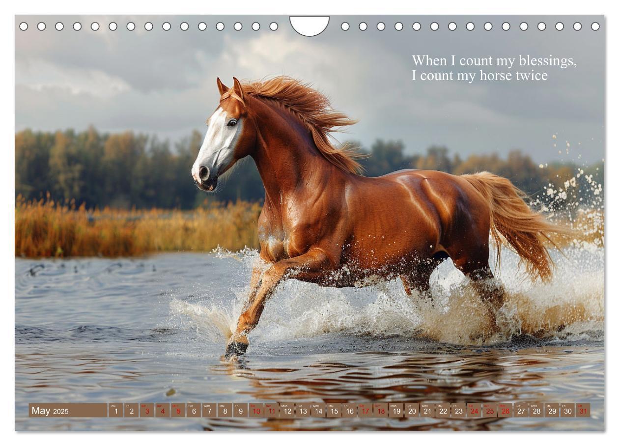 Bild: 9781325980727 | A Horse Makes You Complete (Wall Calendar 2025 DIN A4 landscape),...