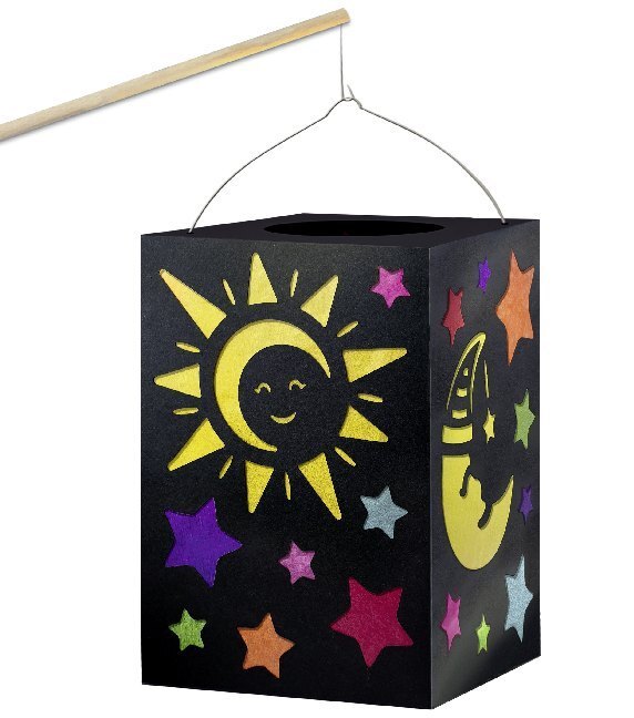 Bild: 4008525239048 | URSUS Laternenbastelset "Sonne, Mond & Sterne" | Stück | Polypropylene