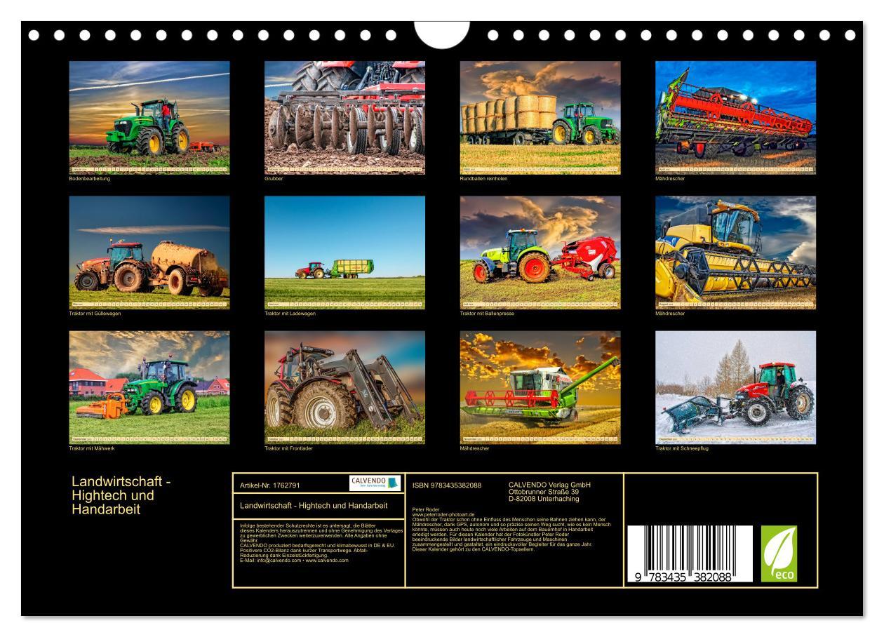 Bild: 9783435382088 | Landwirtschaft - Hightech und Handarbeit (Wandkalender 2025 DIN A4...