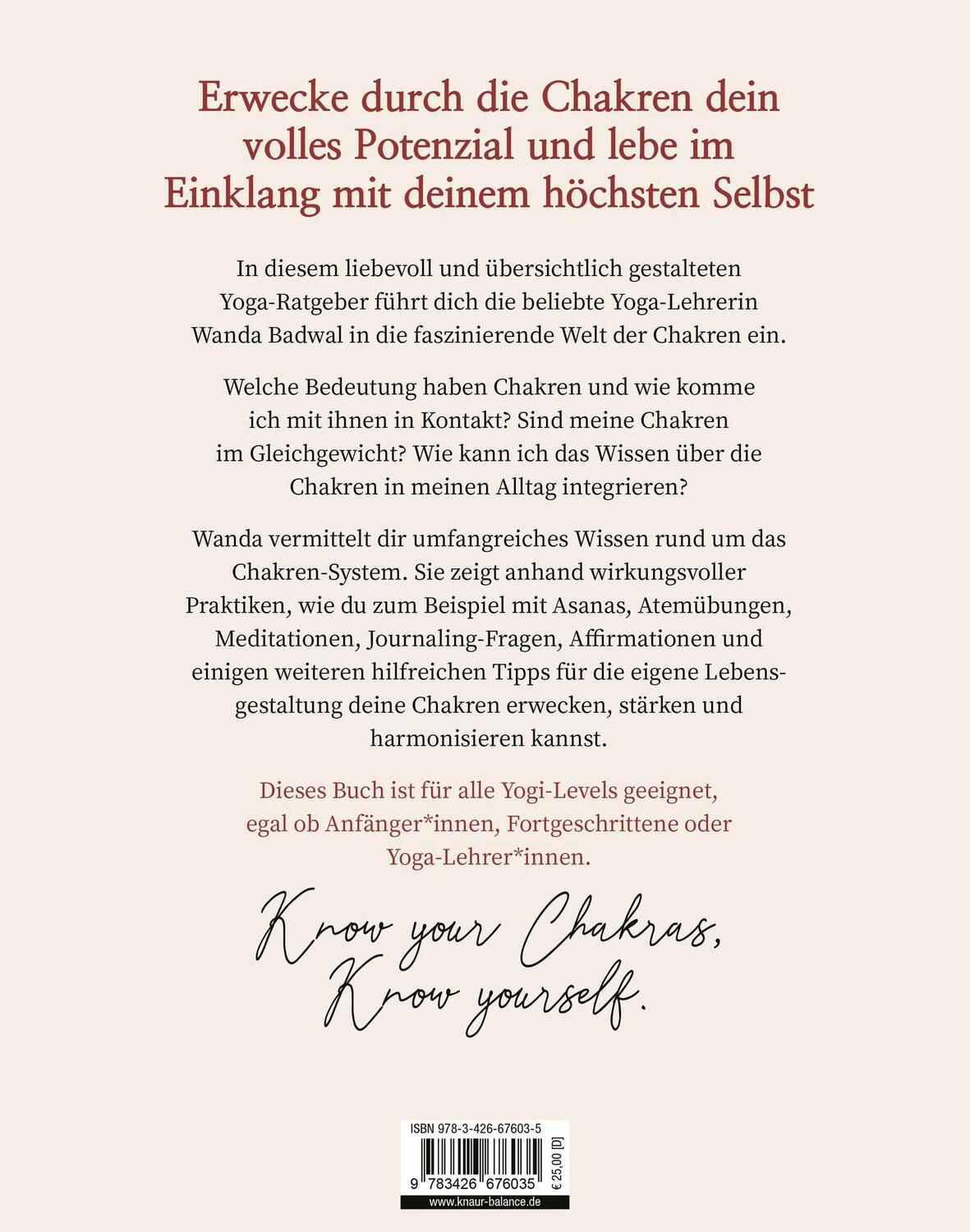 Rückseite: 9783426676035 | Chakra-Yoga | Wanda Badwal | Taschenbuch | 272 S. | Deutsch | 2021