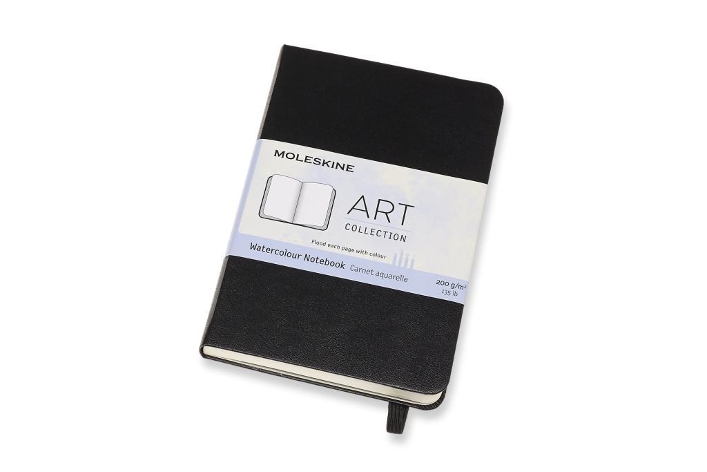 Bild: 8058647626741 | Moleskine Aquarell-Notizbuch Pocket/A6, 200g-Aquarellpapier, Schwarz