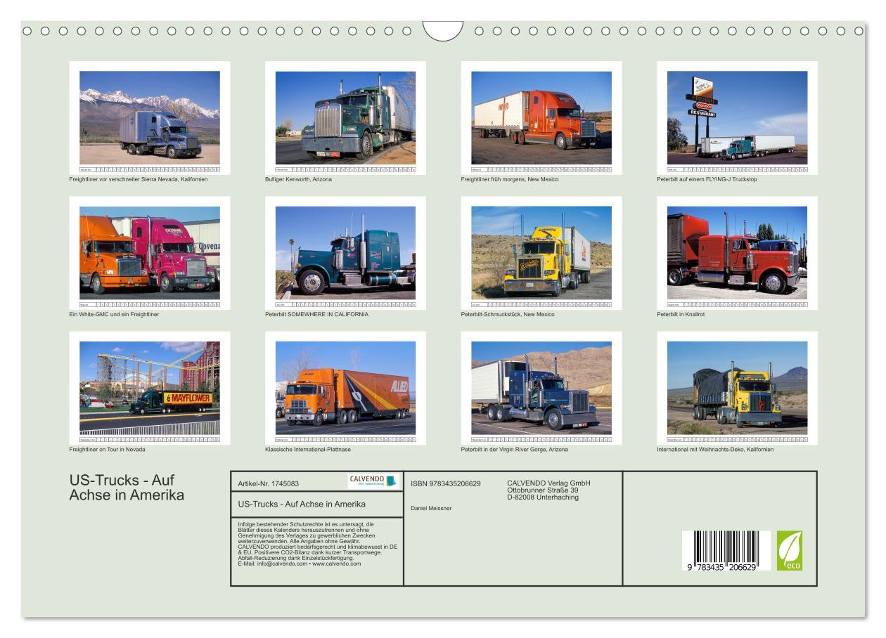 Bild: 9783435206629 | US-Trucks - Auf Achse in Amerika (Wandkalender 2025 DIN A3 quer),...