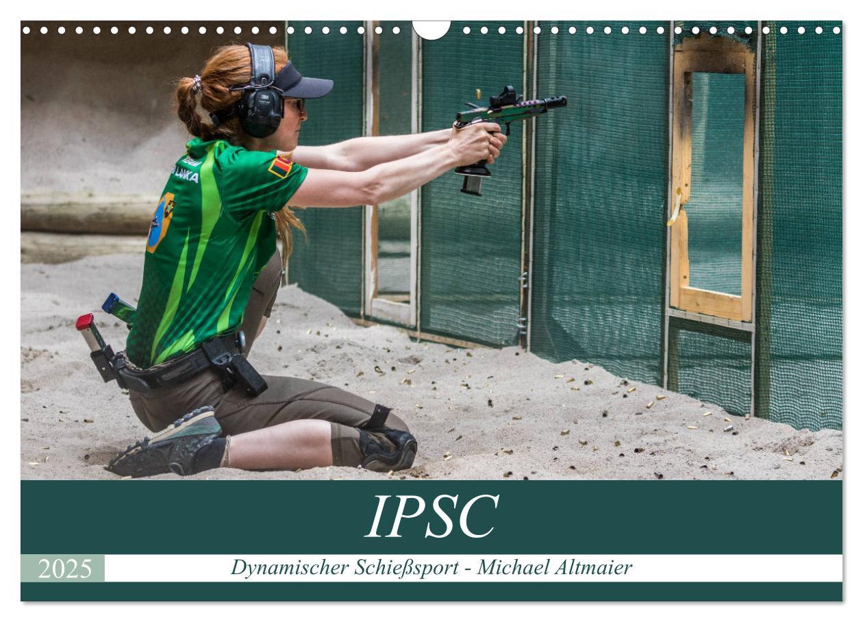 Cover: 9783435233496 | IPSC - Dynamischer Schießsport (Wandkalender 2025 DIN A3 quer),...