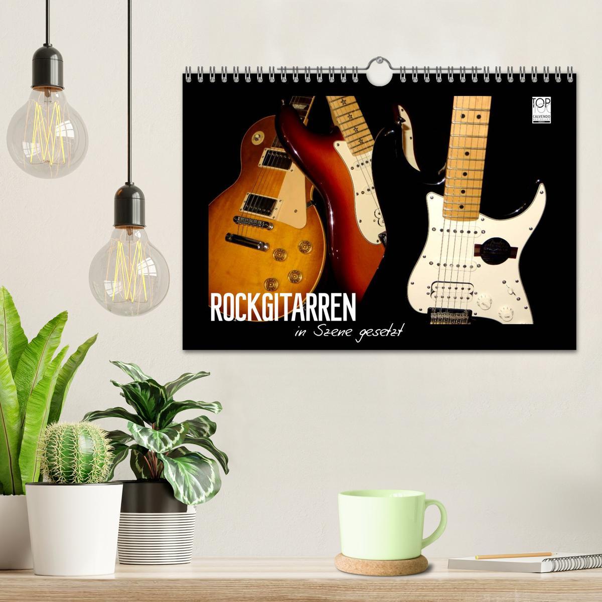 Bild: 9783435752850 | ROCKGITARREN in Szene gesetzt (Wandkalender 2025 DIN A4 quer),...