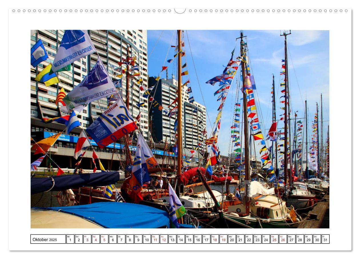 Bild: 9783435580378 | Windjammer - Bremerhaven (Wandkalender 2025 DIN A2 quer), CALVENDO...