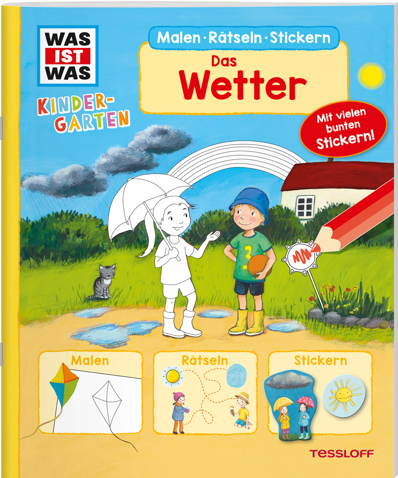 Cover: 9783788622558 | WAS IST WAS Kindergarten Malen Rätseln Stickern Das Wetter | Broschüre