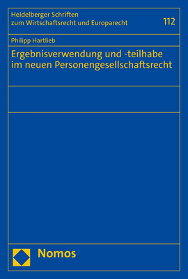 Cover: 9783756005345 | Ergebnisverwendung und -teilhabe im neuen Personengesellschaftsrecht