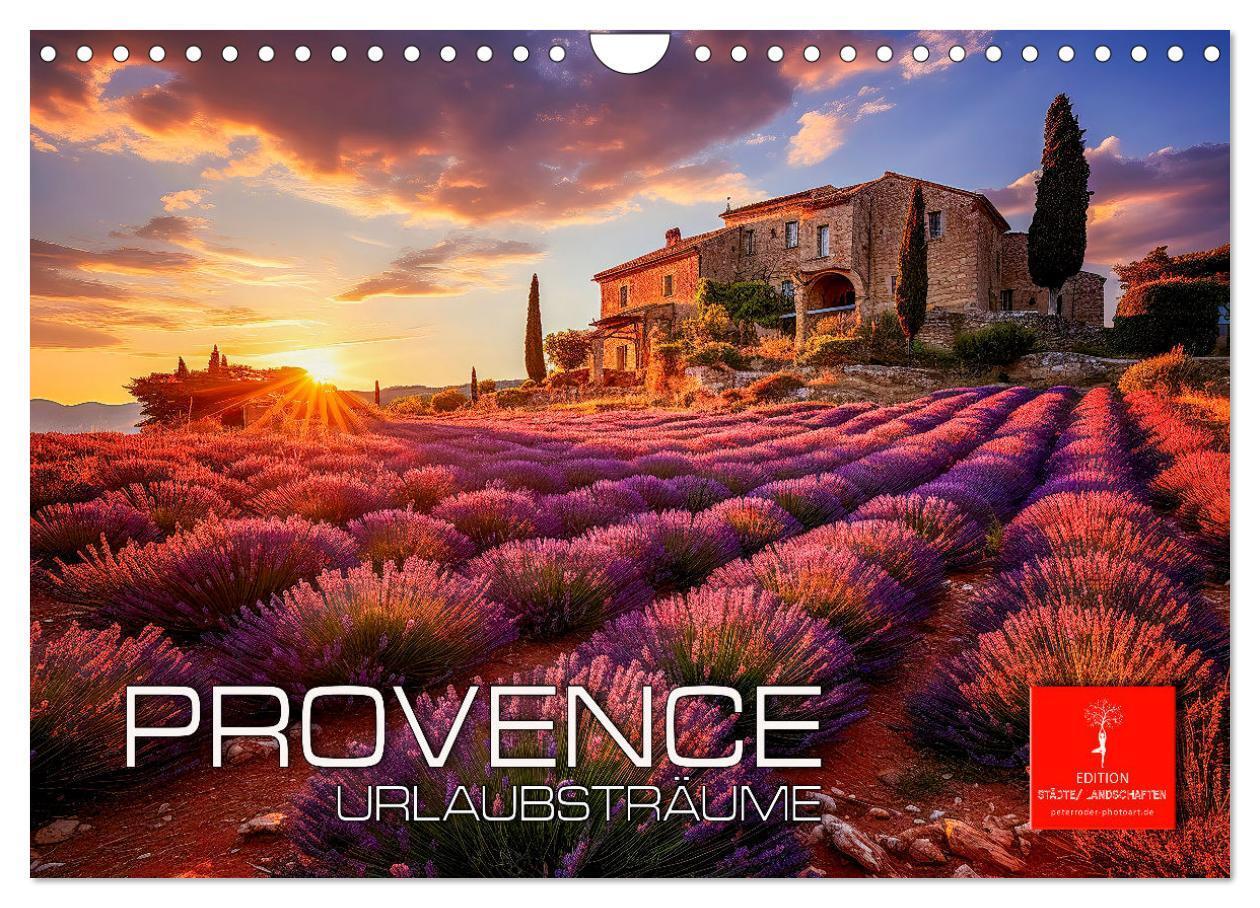 Cover: 9783383844928 | Provence Urlaubsträume (Wandkalender 2025 DIN A4 quer), CALVENDO...