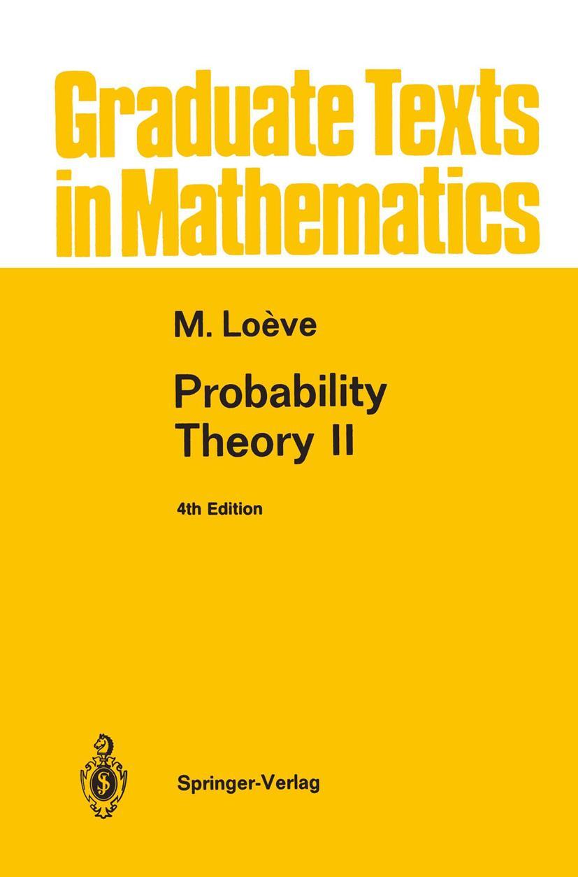 Cover: 9780387902623 | Probability Theory II | M. Loeve | Buch | xvi | Englisch | 1978