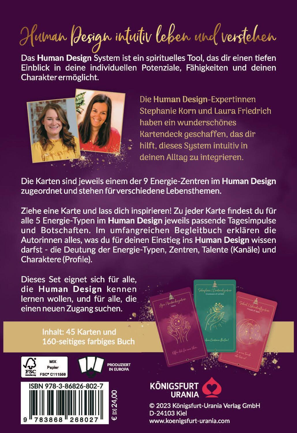 Rückseite: 9783868268027 | Human Design Cards: Human Design intuitiv verstehen und leben | Buch