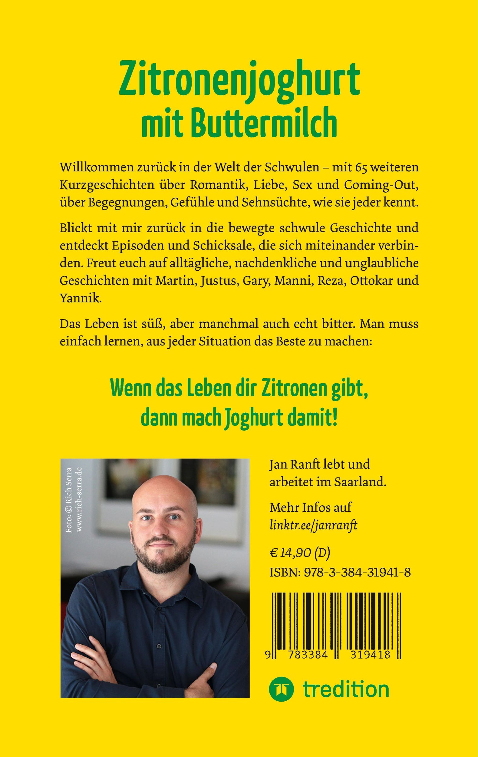 Rückseite: 9783384319418 | Zitronenjoghurt mit Buttermilch | Jan Ranft | Taschenbuch | Paperback