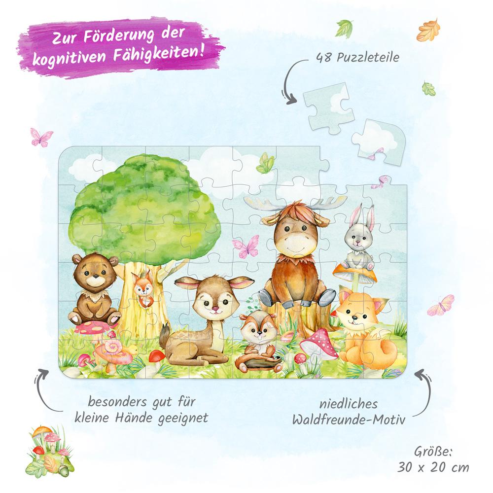 Bild: 4251901503992 | Trötsch Puzzle Waldfreunde | Puzzlespaß Reisebegleiter | Co.KG | 2022