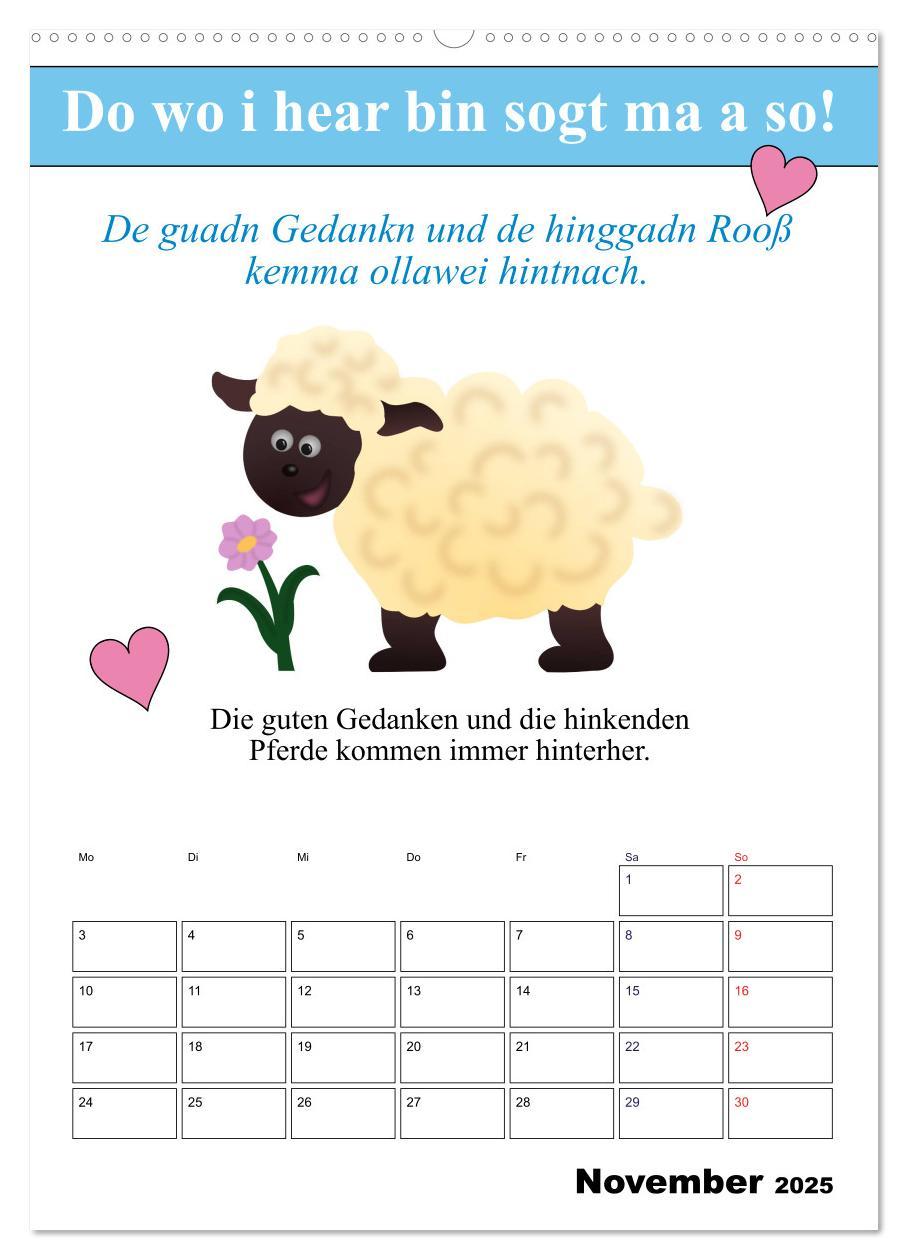 Bild: 9783457038918 | So a Schmarrn! Bairische Mundart (Wandkalender 2025 DIN A2 hoch),...