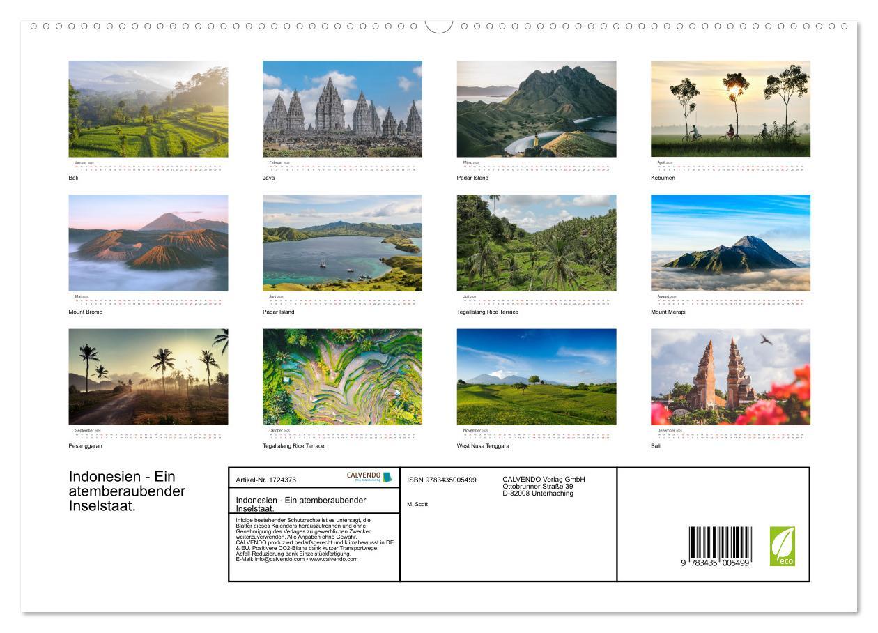 Bild: 9783435005499 | Indonesien - Ein atemberaubender Inselstaat. (Wandkalender 2025 DIN...