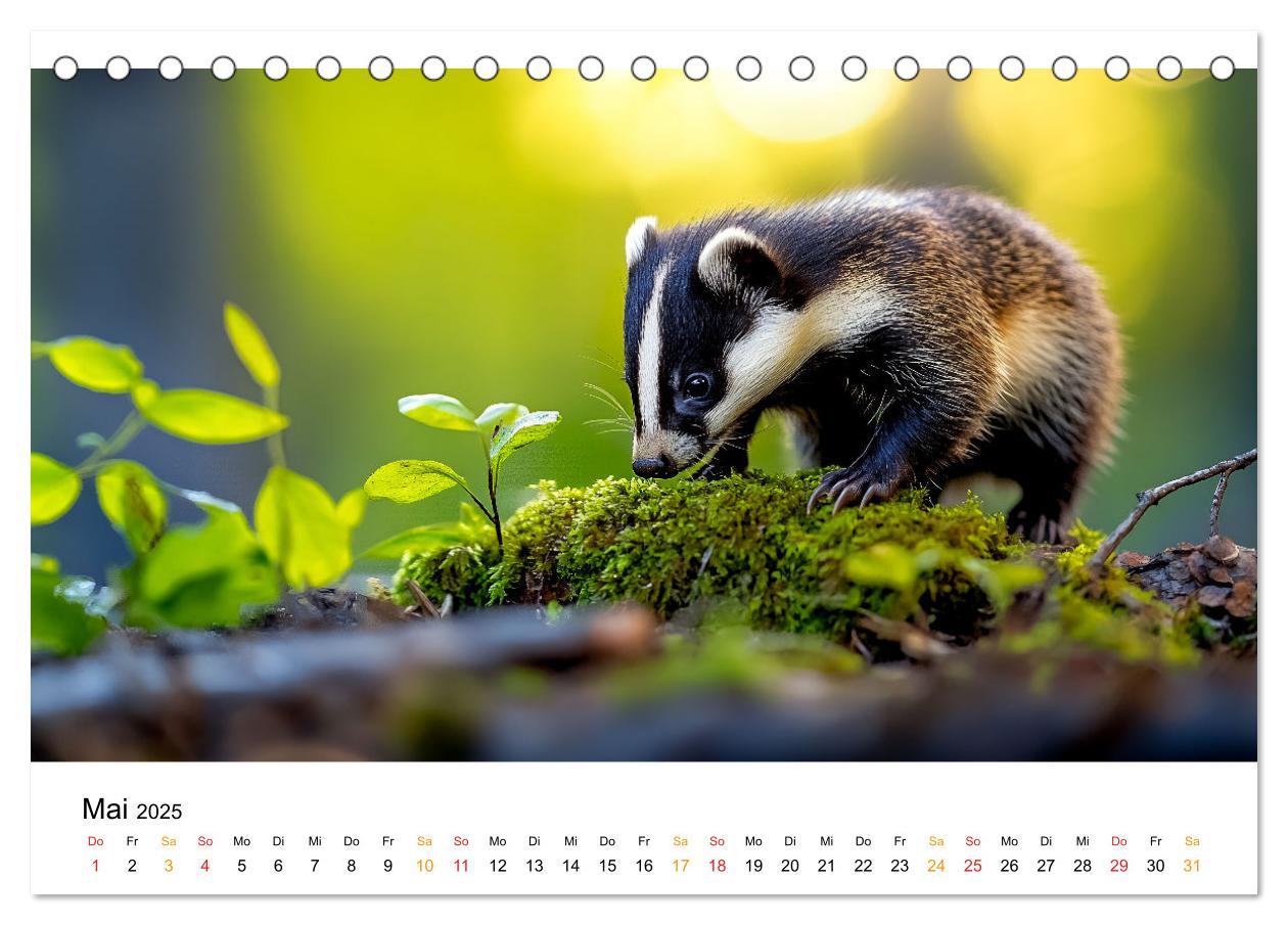 Bild: 9783457212998 | Wilde Tierwelt im Wald (Tischkalender 2025 DIN A5 quer), CALVENDO...