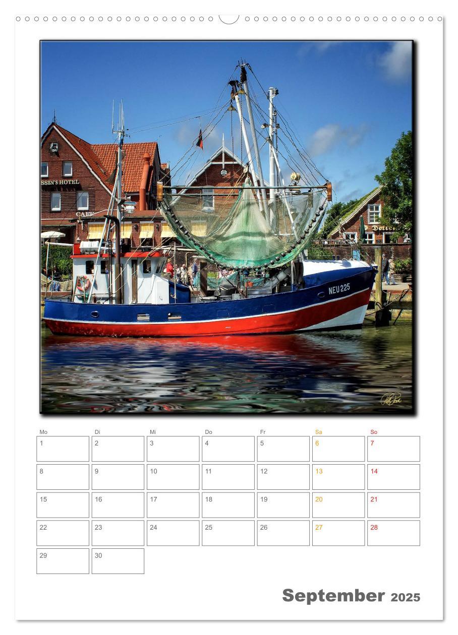 Bild: 9783457049457 | Ostfriesland - Hafen Neuharlingersiel (Wandkalender 2025 DIN A2...