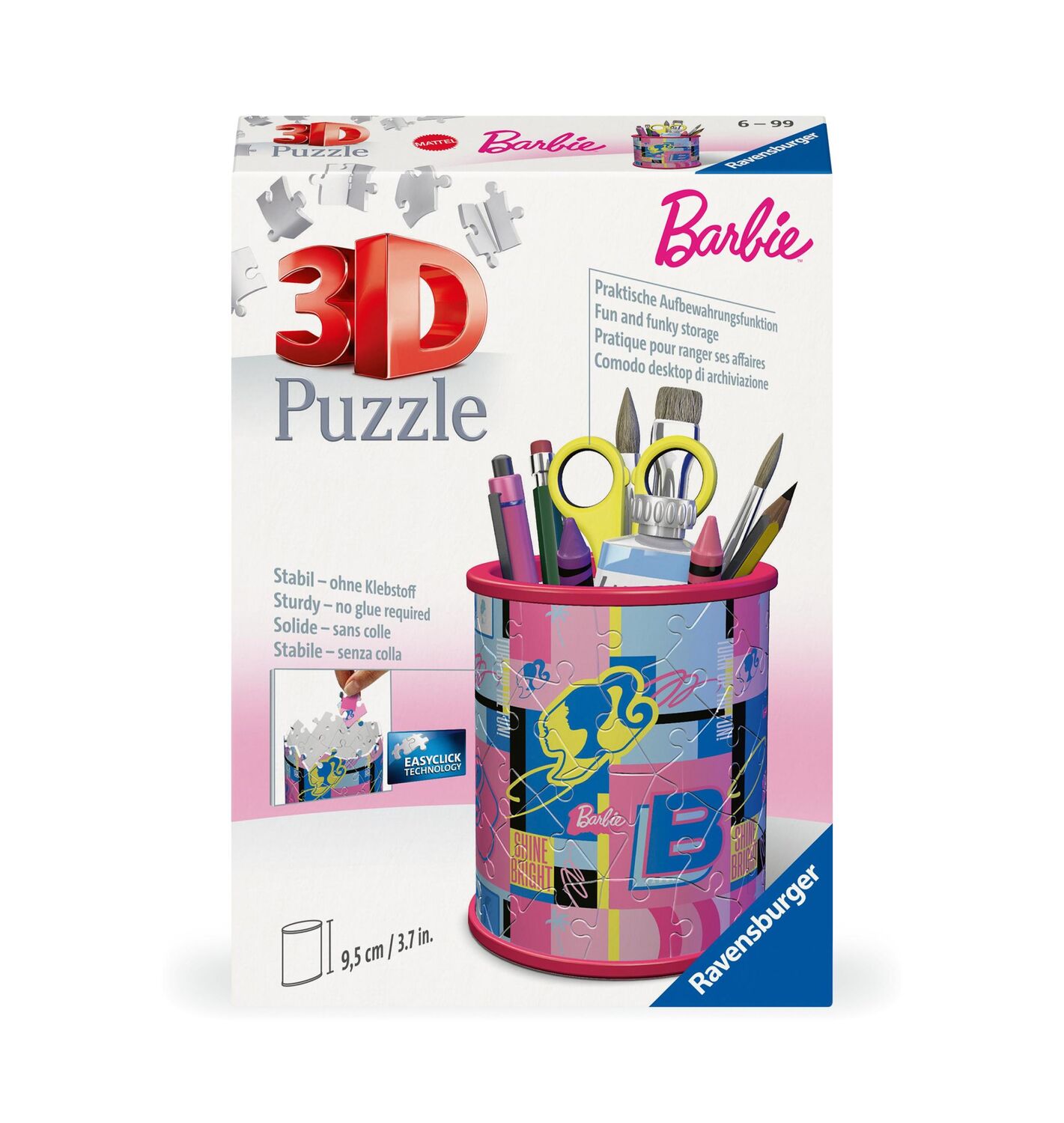 Cover: 4005556115853 | Ravensburger 3D Puzzle 11585 - Utensilo Barbie - Stiftehalter für...